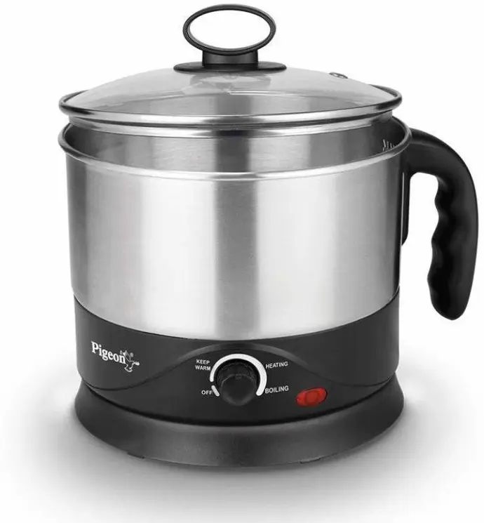 Prestige Multi cooker PMC 1.0+ Multi Cooker Electric Kettle  (1 L, Silver)