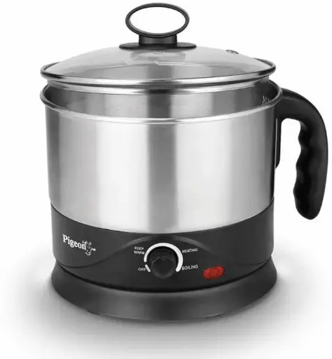 Prestige Multi cooker PMC 1.0+ Multi Cooker Electric Kettle  (1 L, Silver)